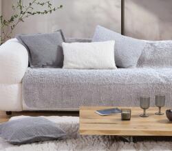 Nef Nef Homeware Pătură pufoasă 150 x 250 cm, 1 persoană, poliester, Nef-Nef Vanjel, argintiu Patura