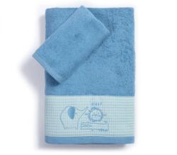Nef Nef Homeware Set prosoape baie albastru Jungle Combo pentru copii, 30x50 și 70x140 cm, 100% bumbac, Nef-Nef Prosop