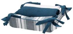 Tognana Set 3 prosoape bucătărie bumbac cu coș textil, 50x70 cm, Tognana albastru