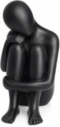 Deco Dekoratif Decoratiune silueta meditativa handmade neagra, 38 cm