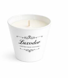 Luxodor Lumânare parfumată Clean Musk, în pahar alb, Luxodor Candles, 160 g