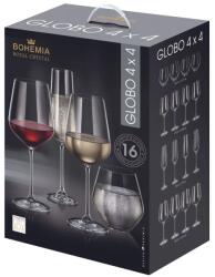 Bohemia Royal Crystal Set 16 pahare cristal Bohemia Globo 210/490/500/600ml Pahar