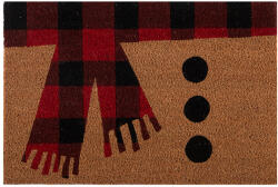 Nef Nef Homeware Covoraș intrare Nef-Nef Scarf, motiv de iarnă, 40x60 cm, maro-roșu Pres