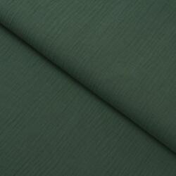 Goldea țesătură de crăciun din muselină - verde închis 240 cm