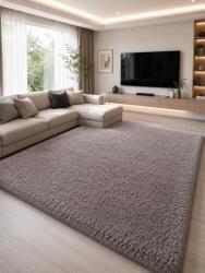 LOP Covor Premium Belgian LOP 070, Marime 120 x 160 cm, Gri, Inaltime Fir 23 mm, Antiderapant, Antialergic, Poliester, Living, Dormitor, Sufragerie, Birou Covor