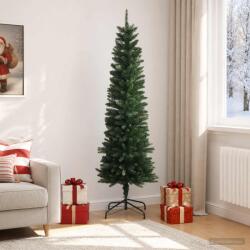  Artificial Slim Christmas Tree 210 cm PE și PVC Verde (42052640-42052640)