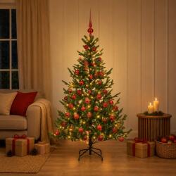  Brad de Crăciun artificial cu glob 120 cm 150 LED-uri Alb cald (3465877-3465877)