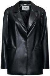 Silvian Heach Blazer pentru femei Piele Sacou Negru GPA25304GC (GPA25304GC)