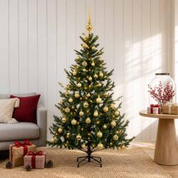  Brad de Crăciun artificial cu glob 120 cm 150 LED-uri Alb cald (3465685-3465685)