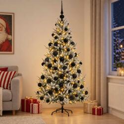  Brad de Crăciun artificial cu glob 210 cm 300 LED-uri Alb cald (3466419-3466419)