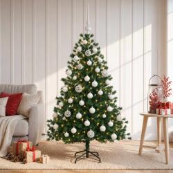  Brad de Crăciun artificial cu glob 150 cm 150 LED-uri Alb cald (3466034-3466034)