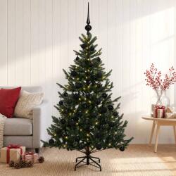  Brad de Crăciun artificial cu glob 120 cm 150 LED-uri Alb cald (3465589-3465589)