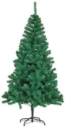 Flippy Brad de Craciun artificial cu suport inclus Flippy, 150 cm, 450 Ramuri Varfuri, Suport Clasic, Fara iluminare, utilizat pentru interior exterior, Verde