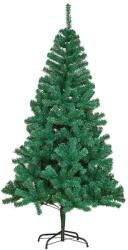 Flippy Brad de Craciun artificial cu suport inclus Flippy, 210 cm, 800 ramuri varfuri, material plastic, suport clasic, fara iluminare, utilizat pentru interior exterior, verde