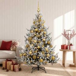  Brad de Crăciun artificial cu glob 120 cm 150 LED-uri Alb cald (3465687-3465687)