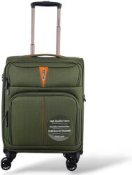 Diplomat Valiză De Călătorie Mică Colecția Veneția Cabină Din Material Textil Verde Cu 4 Roți Înălțime 55 Cm (ZC6101) Valiza