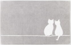 Cawo Covoraș de baie Cute Cats You & Me 50 x 80 cm platină-alb (6263-76-50x80) Covor baie