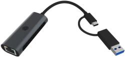 RaidSonic Placa de retea Raidsonic by IcyBox IB-LAN301-C3, USB-C/A, Black (IB-LAN301-C3)