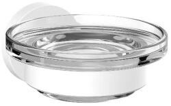 emco Round săpunieră perete alb-transparent 433013900 (433013900)