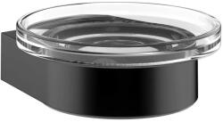 emco Flow săpunieră perete negru-transparent 273013300 (273013300)