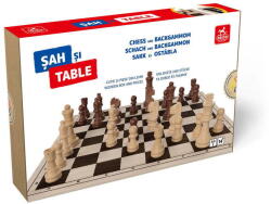 DEICO Joc Sah si Table, cutie si piese din lemn, rege 7.62 cm (N/A)