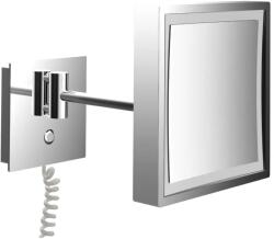 Emco Pure (LED) kozmetikai tükör 20x20 cm négyzet alakú króm 109406010 (109406010)