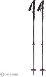 CAMP Ski Track Laser női botok, 80 - 130 cm, fekete/rózsaszín