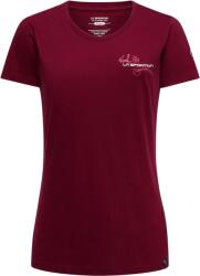 La Sportiva Climb Flower T-Shirt W női póló L / piros