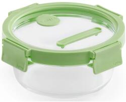 Lékué Glass Container Round kerek üveg ételtároló 650ml Zöld LK884061 (LK884061)