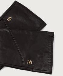 Tommy Hilfiger ръкавици дамски от кожа (AW0AW19129)