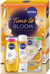 Nivea Ajándékcsomag: Q10 fátyolmaszk + EXC_FRT_FML tusfürdő 250ML + Tropical Sunrise női dezodor spray 150ML