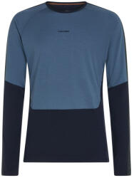 Icebreaker Men Merino 200 Oasis+ LS Crewe férfi funkcionális póló L / szürke/kék