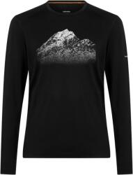 Icebreaker Men Mer 200 Oasis LS Crewe Rising Light férfi funkcionális póló M / fekete
