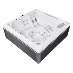 Wellis Set minipiscină Atlas PeakLife Premium Plus, cu capac, jeturi luminoase și sistem WIS integrat (WM00756-PP-SET)