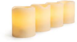 Solight karácsonyi gyertya készlet, 4 db, 4, 5x6cm, természetes viasz, 1x CR2032 (1v313)