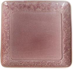 IRIS QX 171211 Kerámia tányér 21.7cm Virágos rózsaszín (171211)