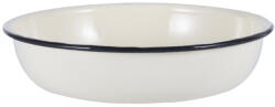Rosberg Castron emailat Rosberg R51222OR24, 24 x 5 cm, Margine rotunjita, Alb (R51222OR24) Castron