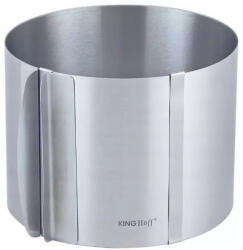 Kinghoff Forma reglabila pentru torturi Kinghoff KH 1792, 16-30 cm, Otel inoxidabil, Argintiu (KH 1792)