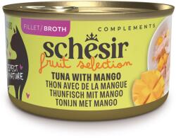 Schesir 12x75g Schesir Cat Fruit Selection tonhal & mangó hallében nedves macskatáp