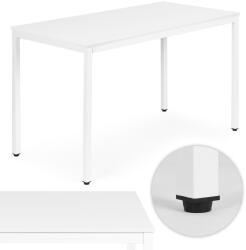 ModernHome Étkezőasztal, ModernHome NORD-W, fehér, 120 x 60 cm, téglalap alakú, magasság: 73, 5 cm, fém lábak, MDF asztallap, fém váz, csúszásgátló talpak, teherbírás: 100 kg (TF4898)