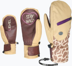 Level Mănuși de snowboard pentru femei Level Pulsar Mitt beige