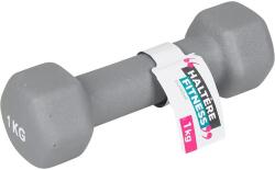 UPFIT Kézisúlyzó 1 kg - Öntöttvas Egykezes Súlyzó Széles Fogantyúval - Szürke - Fitness Edzéshez Kardió és Erőnléti Tréninghez