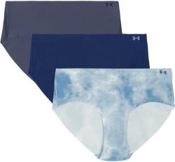 Under Armour PURE STRETCH NOSHOW HIPSTER-PRINT 3PK Albastru închis, Albastru deschis, Gri închis L (1383896-034)