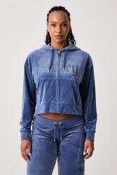 Juicy Couture cipzáras melegítőfelső kapucnival női velúr OLD GOTHIC ICCLE - kék S