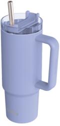 QUOKKA rozsdamentes acél szívószálas termoszbögre Stream 950 ml - levendula (Q40329)