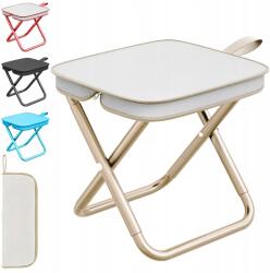  Összecsukható túraszék 28 cm kempingszék khaki 120 kg-ig (5411)