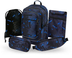 Baagl Set 5 Cubic Flash: rucsac, penar, săculeț, borsetă, husă pentru laptop GRS
