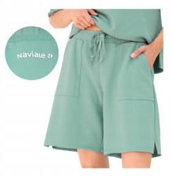 Naviale Női rövidnadrág pamut nyári rövidnadrág zsebekkel kényelmes S (krótkie spodenki damskie bawełniane)