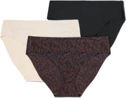 Tchibo - 3 női alsó, Magic Cut, krém/fekete/leopárdmintás