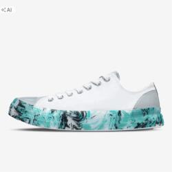 Converse Alacsonyszárú Tornacipő Türkiz Márványos Alsó Résszel Ctas 39, 5 Cxa